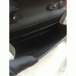 Black replica Hermes Clic wallet with strap - Image 6