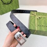 Square G reversible leather belt - Image 8