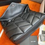 Saint Laurent Puffer Medium Chain Bag All Black Lambskin - Image 3