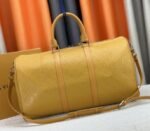 Louis Vuitton Taurillon Leather Keepall Bandouliere 50 In Safran Yellow - Image 3