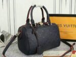 Louis Vuitton Monogram Empreinte Speedy Bandouliere 25 Handbag In Navy Blue - Image 2
