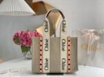 Top Quality Replica Chloe Medium Woody Tote Bag with Hand-embroidered - Image 9