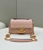 Top Quality Faux Fendi Baguette Chain Midi Bag In Powder - Image 6