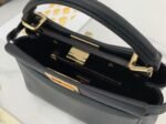 Top Quality Replica Fendi Peekaboo Mini Bag In Black Nappa Leather - Image 10
