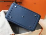 Copy Hermes Lindy 30cm bag in blue agate shade - Image 6