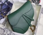 Dior Saddle Bag Faux in Green Grained Calfskin - Image 8