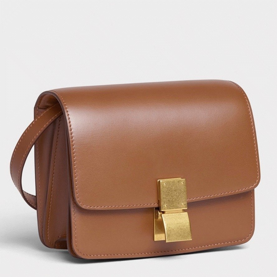 B6453CC6-0AF2-58B0-630A-6A3088B6F953.jpg Top Quality Replica Celine Classic Box Small Bag In Camel - Image 1
