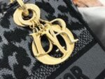 Dior Lady D-Lite Medium Bag Knockoff in Grey Mizza Embroidery - Image 4