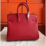 Hermes Birkin 25cm Designer-Inspired Bag in Red - Image 2