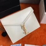Fake Saint Laurent Cassandra Medium Chain Bag White - Image 5