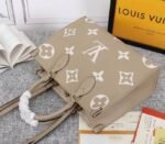 Louis Vuitton Monogram Empreinte OnTheGo MM Tote In Tourterelle Gray - Image 4