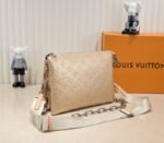 Louis Vuitton Coussin PM Bag In Light Gold With Jacquard Strap - Image 3