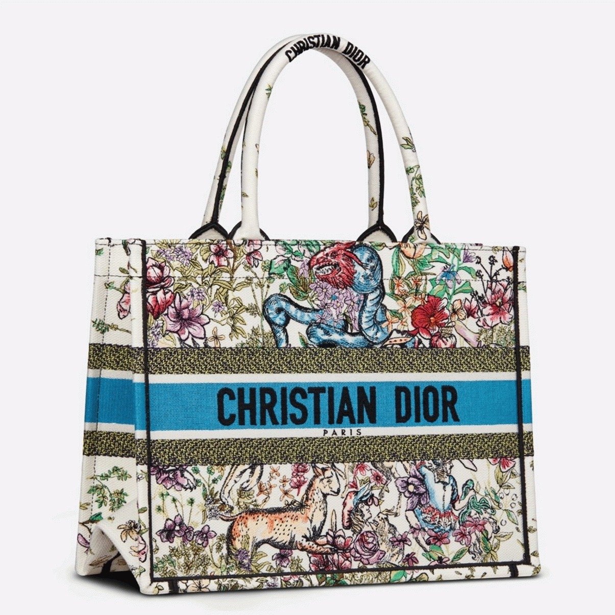 B716538F-D99B-2D73-9F42-533DEAEA9C9C.jpg Dior Large Book Tote Bag Knockoff in Latte D-Constellation Embroidery - Image 1