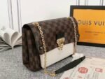 Louis Vuitton Damier Ebene Canvas Vavin PM Bag In Cream - Image 2