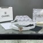 Chanel Red Patent Leather CC Logo Belt