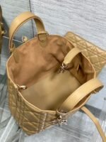 Dior Toujours Medium Bag Fake in Tan Macrocannage Calfskin - Image 8