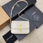 Replica Saint Laurent Small Solferino Bag White Calfskin - Image 2