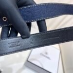 CHANEL Pre-Owned 1990s CC Turn-lock denim belt - Image 4