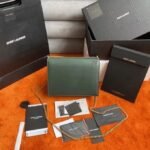Replica Saint Laurent Cassandra Medium Chain Bag Green - Image 4
