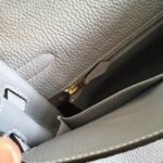 Blue Lin Clemence Replica Hermes Kelly Retourne 28cm Soft Tote - Image 8