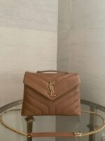 Replica Saint Laurent LouLou Small Chain Bag Brown - Image 5