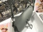 Dior Saddle Bag Faux in Grey Ultramatte Calfskin - Image 9