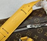 Louis Vuitton Monogram Macassar Canvas Keepall Bandouliere 50 In Safran Yellow - Image 9