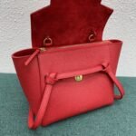 Celine Belt Nano Bag Knockoff in Red - Image 9