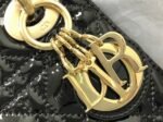 Dior Lady Dior Mini Chain Bag Replica with Chain in Black - Image 5