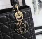 Dior Lady Dior Medium Bag Replica in Black - Image 6