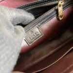 Crocodile shoulder bag with Double G - Image 4