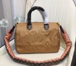 Louis Vuitton Econyl Regenerated Nylon Speedy Bandouliere 30 Handbag In Beige