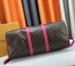 Louis Vuitton Monogram Macassar Canvas Keepall Bandouliere 50 In Pondichery Pink - Image 5