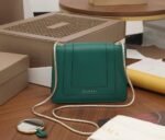 Fake Bvlgari Serpenti Forever Small Crossbody Bag Green Leather - Image 6