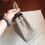 Grey Swift Knockoff Hermes Retourne Kelly 25cm Luxe Tote - Image 7
