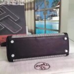 Black Toile   Swift Knockoff Hermes Kelly Lakis 32cm Hybrid Bag - Image 3