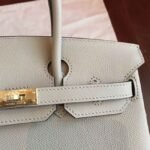 Top-Tier Grey Hermes Birkin 25cm AAA Replica - Image 4