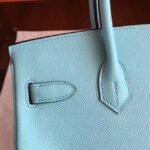 Blue Atoll Imitation Luxury Hermes Birkin 30cm Tote - Image 7