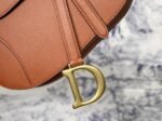 Dior Saddle Bag Replica in Dark Tan Grained Calfskin - Image 2