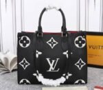 Louis Vuitton Monogram Empreinte OnTheGo MM Tote In Black