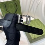 Square G reversible leather belt - Image 5