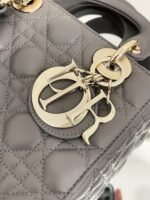 Dior Small Lady Dior My ABCDior Bag Fake in Steel Grey - Image 6
