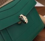 Replica Bvlgari Serpenti Forever Large Shoulder Bag Green Calfskin - Image 10