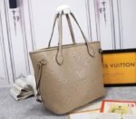 Louis Vuitton Monogram Empreinte Neverfull MM Tote In Beige - Image 2