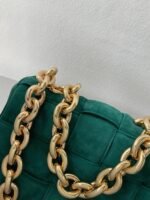 Top Quality Fake Bottega Veneta Chain Cassette Bag In Green - Image 8