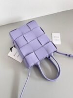 Replica Bottega Veneta Cassette Mini Tote Bag Lilas - Image 9