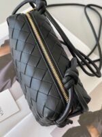 Faux Bottega Veneta Loop Mini Bag Black - Image 4