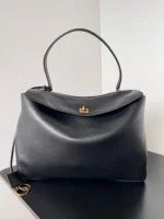 Knockoff Balenciaga Rodeo Large Bag Black Calfskin - Image 10