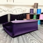 Purple Swift Leather Knockoff Hermes Kelly Danse Stylish Bag - Image 8