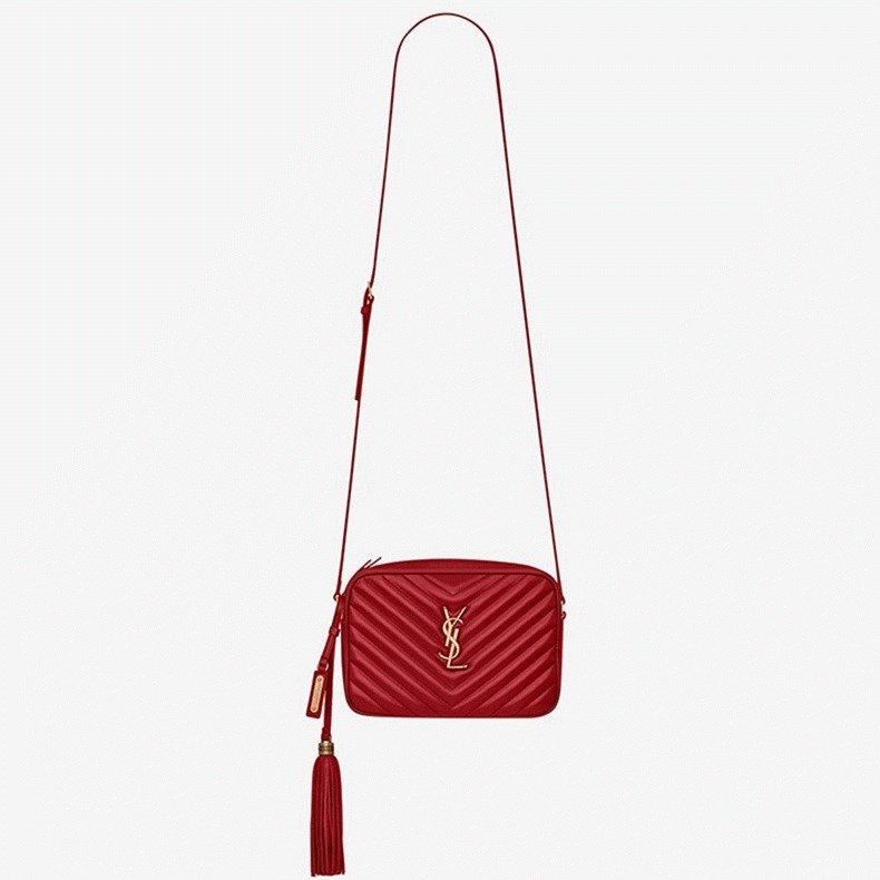 BC0402DF-A00C-6FF8-CC82-99C68D5028BE.jpg Replica Saint Laurent Lou Camera Bag Red - Image 1